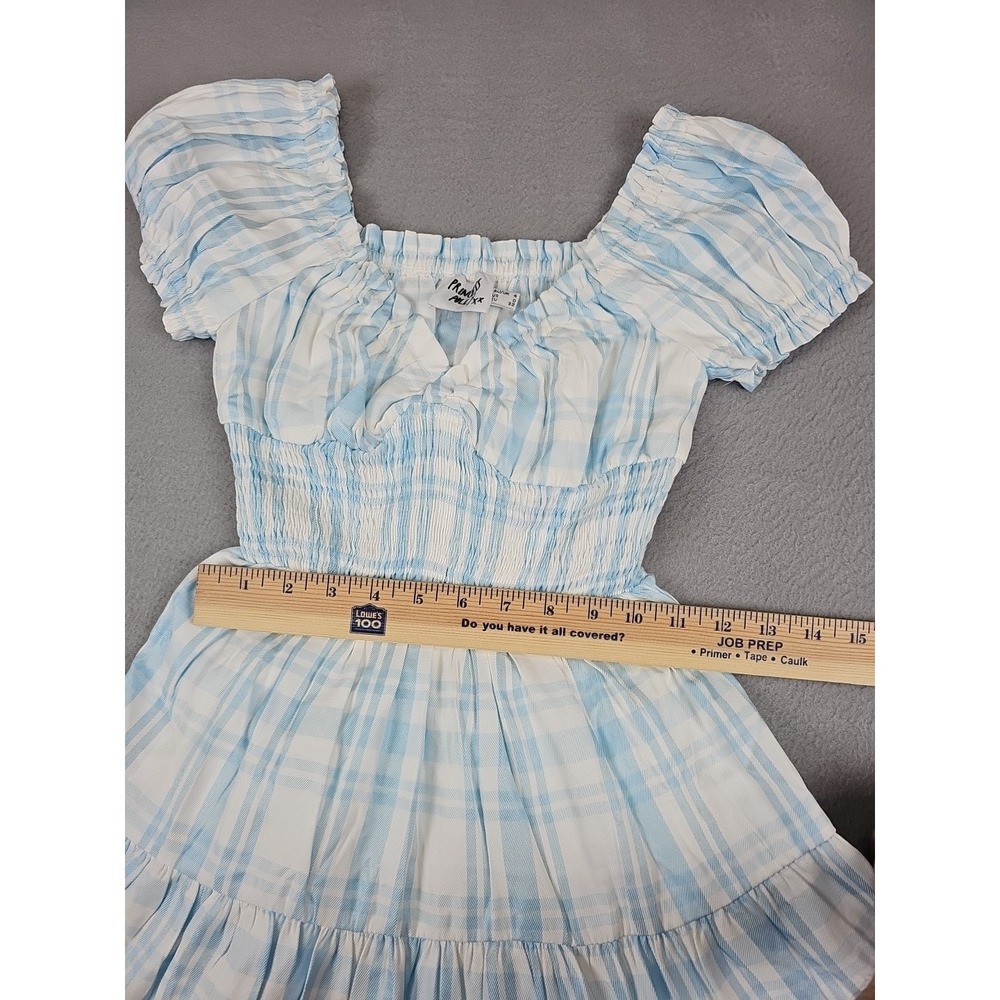 Princess Polly Peasant Mini Dress Size 0 Milkmaid Cottagecore Coquette Babydoll - Picture 7 of 9